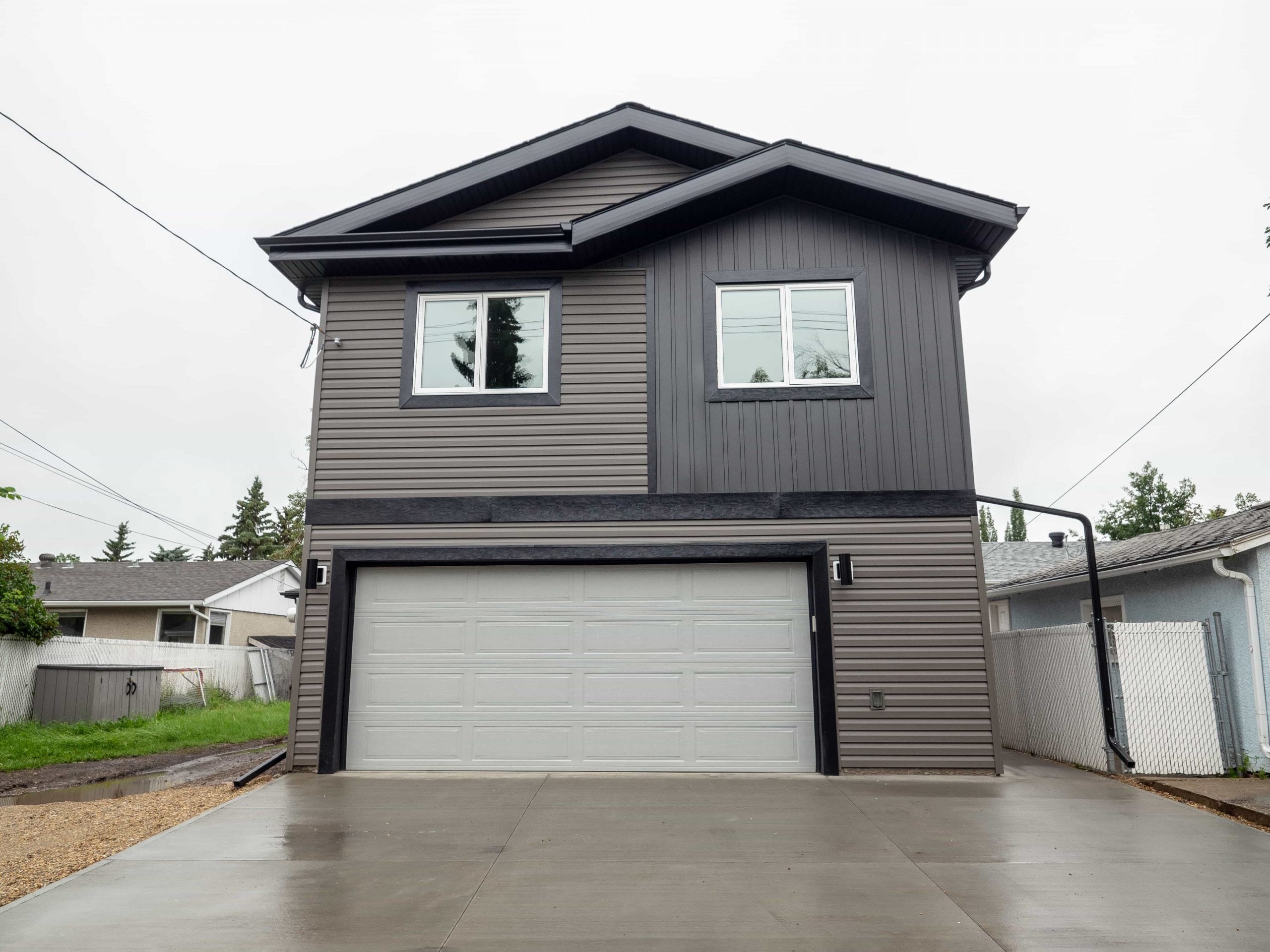 Michael Homes garage suite above a double garage